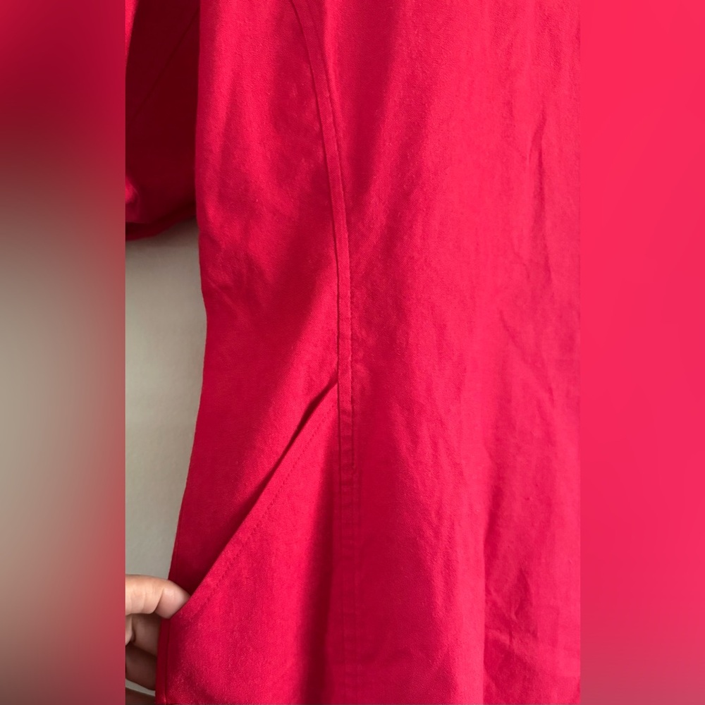 A.L.C. Valenti Puff Sleeve Fitted Red Mini Dress size 4 - Picture 5 of 14